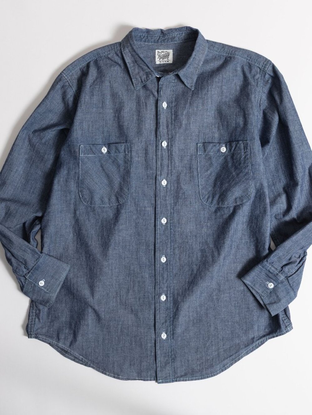 Proximity Manufacturing Co Denim Greensboro NC Chambray Shirt Workwear XL